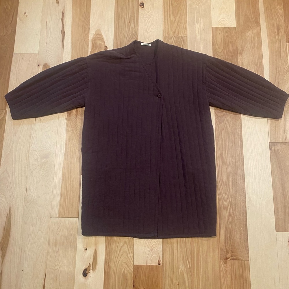 Black Crane Quilted Coat